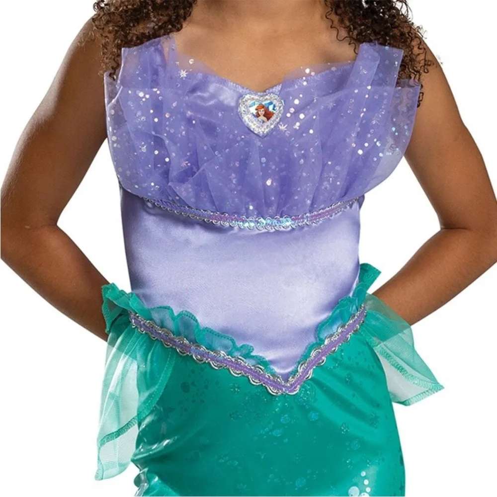 Kids Ariel Little Mermaid Costume - Purple and Green
